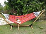 H�ngek�je i stof med bredde rundstokke p� 140 cm 