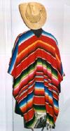 Mexicansk Poncho multicolor